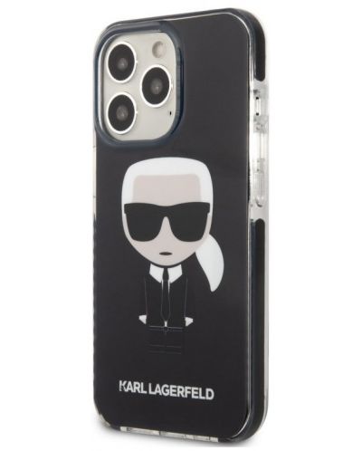 Калъф Karl Lagerfeld - Ikonik Karl, iPhone 13 Pro, черен - 4
